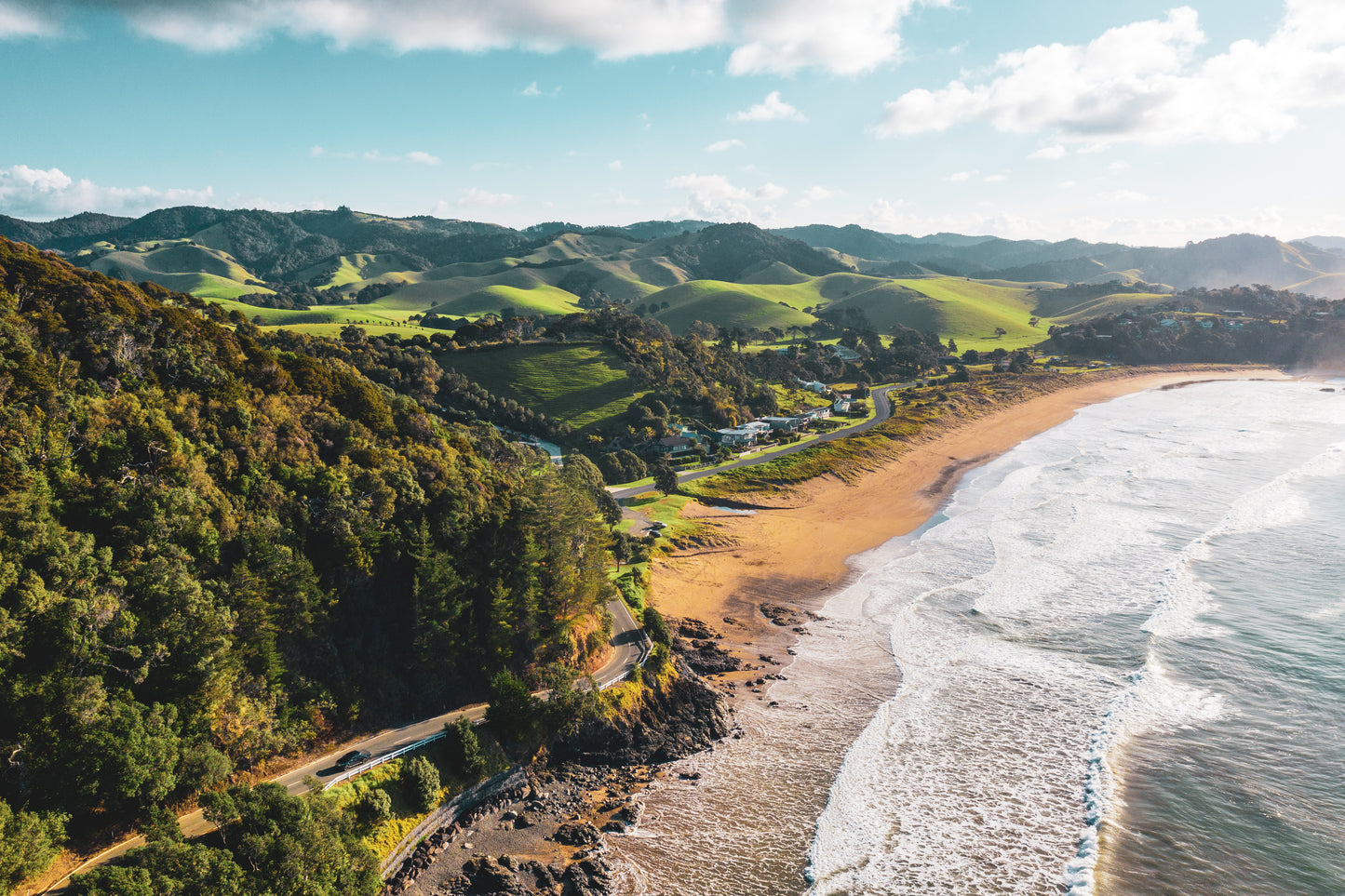 The Windy Road and Rolling Hills of Woolleys Bay