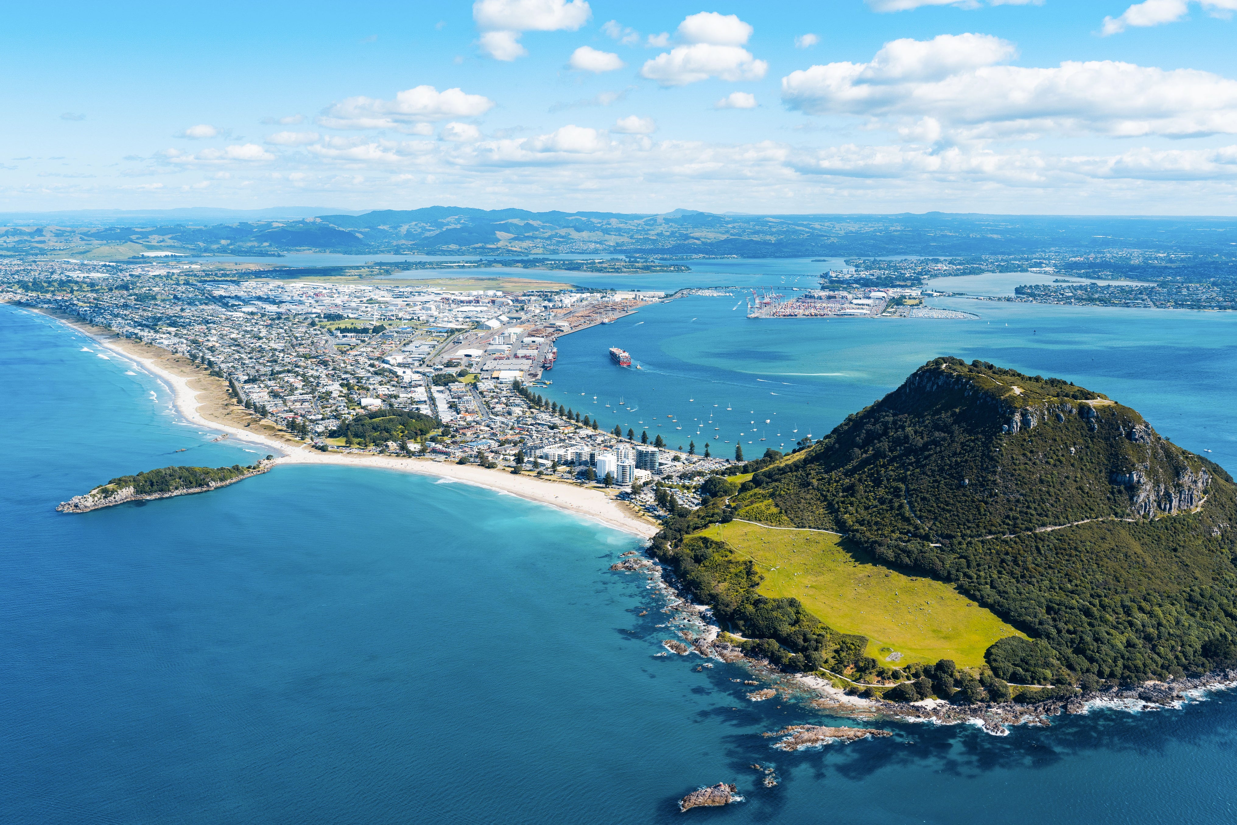 Mount Maunganui From The Sky